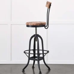 Provincial Home Living Stools></noscript>Axle Swivel Stool