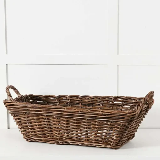 Provincial Home Living Baskets + Hampers>Basket Rect. Kubu Grey