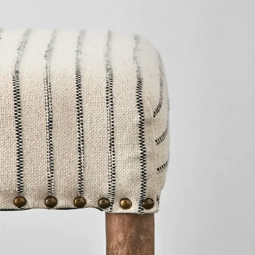 Provincial Home Living Benches | Ottomans + Benches>Khadi Hickory Stripe Bench