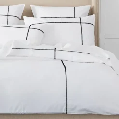 Provincial Home Living Quilt Covers>Metro Quilt Cover - White & Black