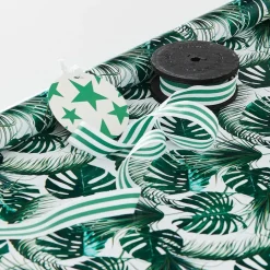 Provincial Home Living Wrap + Ribbon></noscript>Monsteria Wrapping Paper - 5m