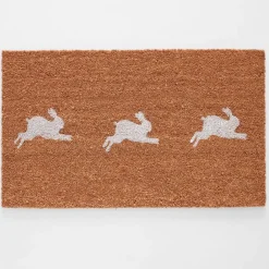 Provincial Home Living Doormats>Running Hare Doormat 75x45