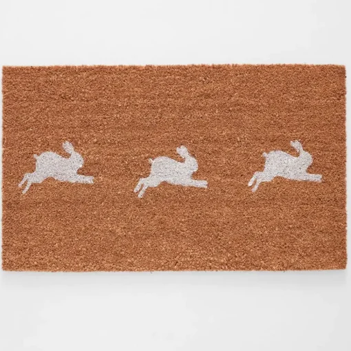 Provincial Home Living Doormats>Running Hare Doormat 75x45