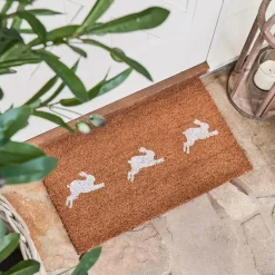 Provincial Home Living Doormats>Running Hare Doormat 75x45
