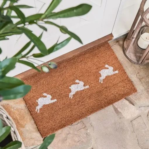 Provincial Home Living Doormats>Running Hare Doormat 75x45